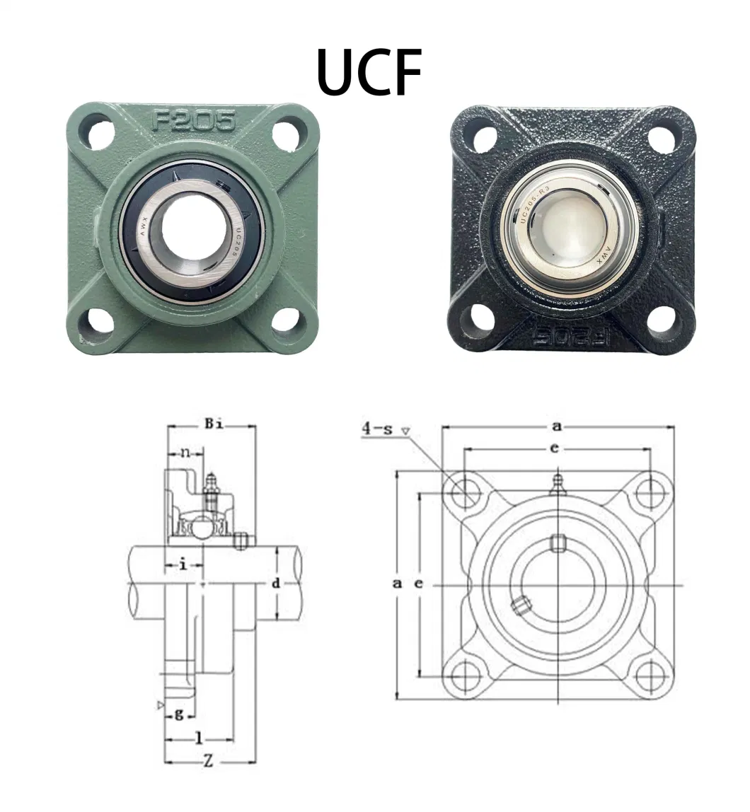 농업용 기계용 맞춤형 밀폐 된 베개 블록 베어링 삽입 공 베어링 380708 UH209/40 2S.SH 10